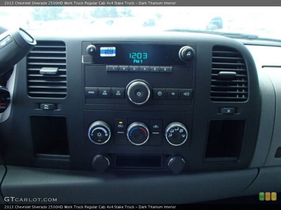 Dark Titanium Interior Controls for the 2013 Chevrolet Silverado 2500HD Work Truck Regular Cab 4x4 Stake Truck #85331702