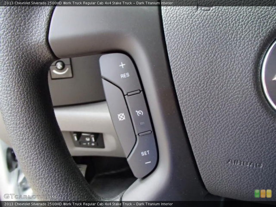 Dark Titanium Interior Controls for the 2013 Chevrolet Silverado 2500HD Work Truck Regular Cab 4x4 Stake Truck #85331741