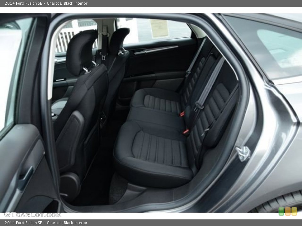 Charcoal Black Interior Rear Seat for the 2014 Ford Fusion SE #85332953