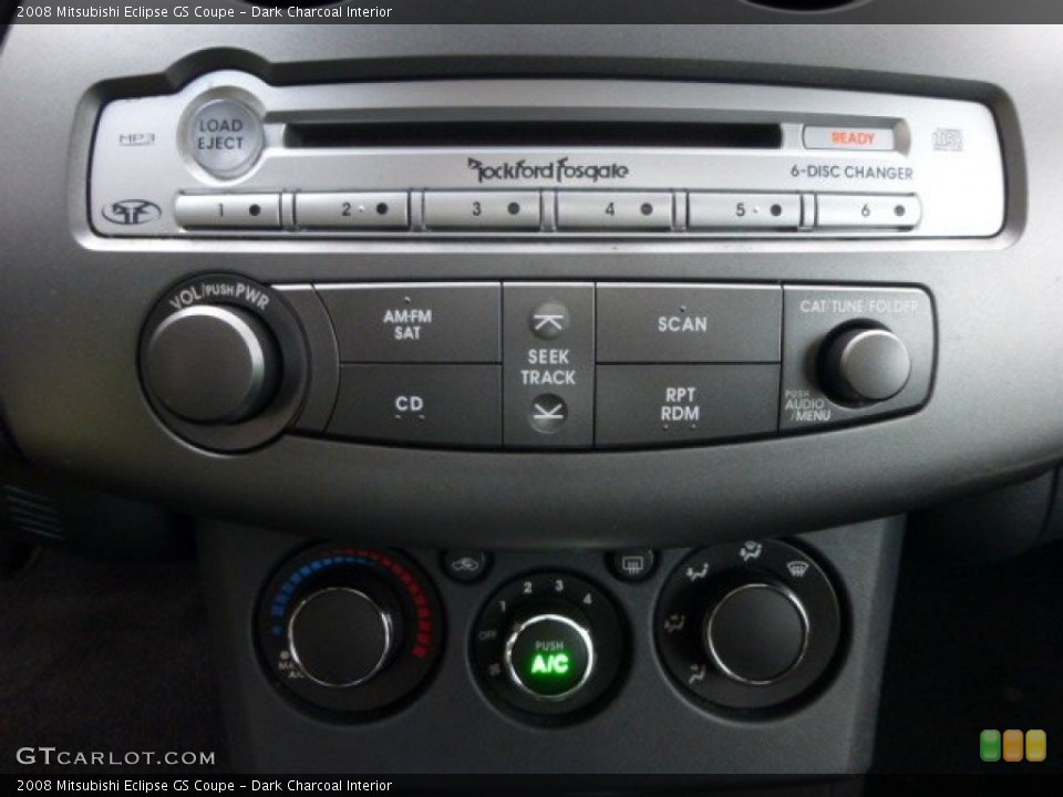 Dark Charcoal Interior Controls for the 2008 Mitsubishi Eclipse GS Coupe #85333175