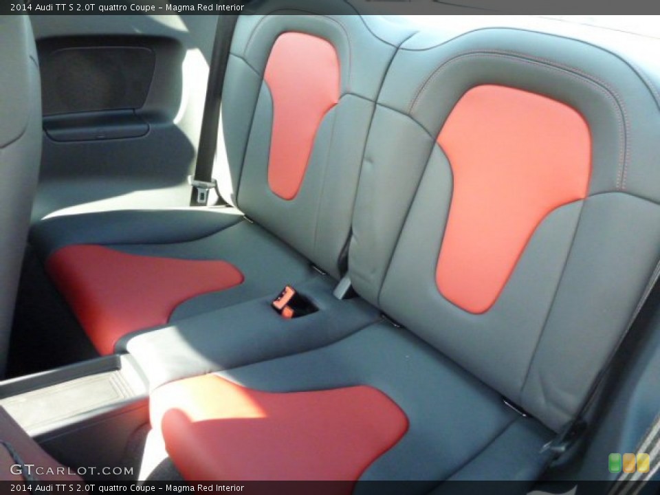 Magma Red Interior Rear Seat for the 2014 Audi TT S 2.0T quattro Coupe #85334330