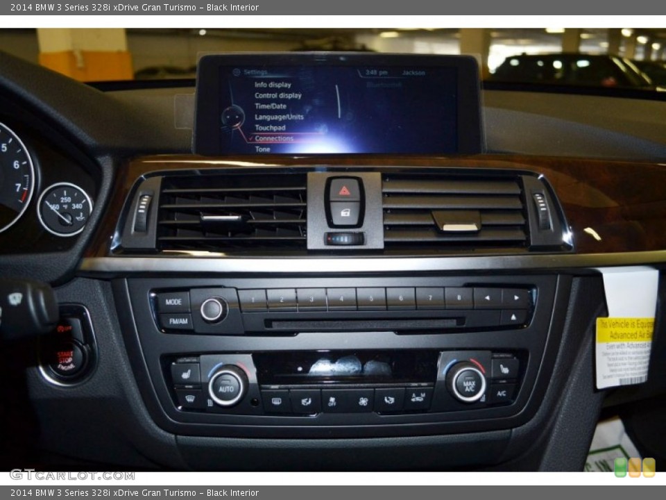 Black Interior Controls for the 2014 BMW 3 Series 328i xDrive Gran Turismo #85334832