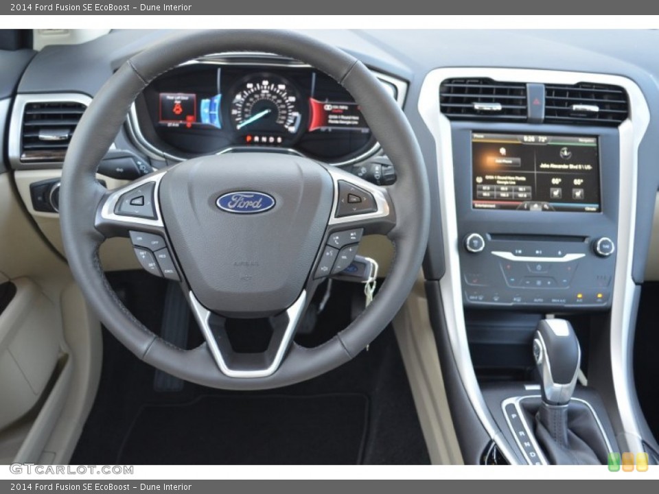 Dune Interior Steering Wheel for the 2014 Ford Fusion SE EcoBoost #85340401
