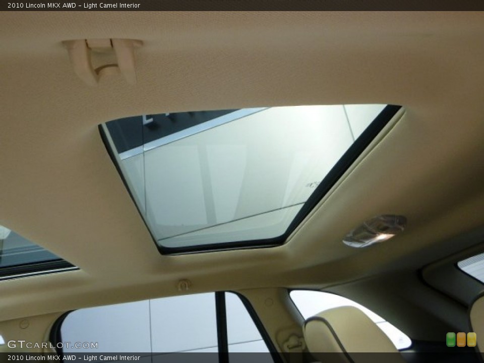 Light Camel Interior Sunroof for the 2010 Lincoln MKX AWD #85342076