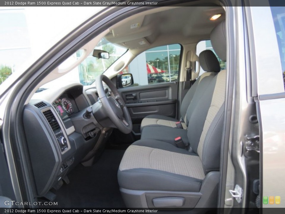 Dark Slate Gray/Medium Graystone Interior Photo for the 2012 Dodge Ram 1500 Express Quad Cab #85344446