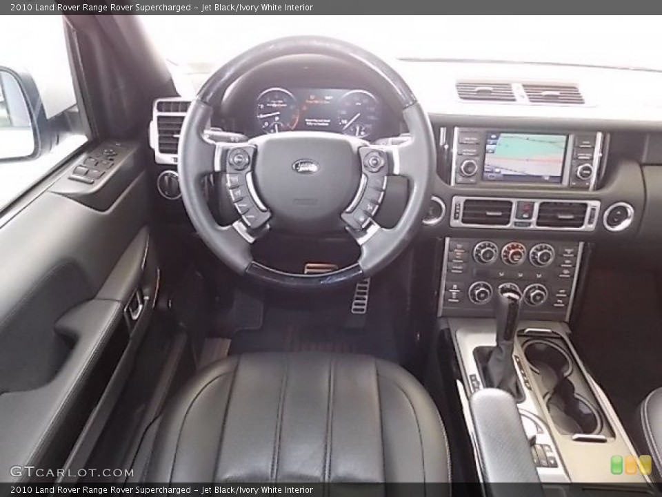 Jet Black/Ivory White Interior Dashboard for the 2010 Land Rover Range Rover Supercharged #85348620