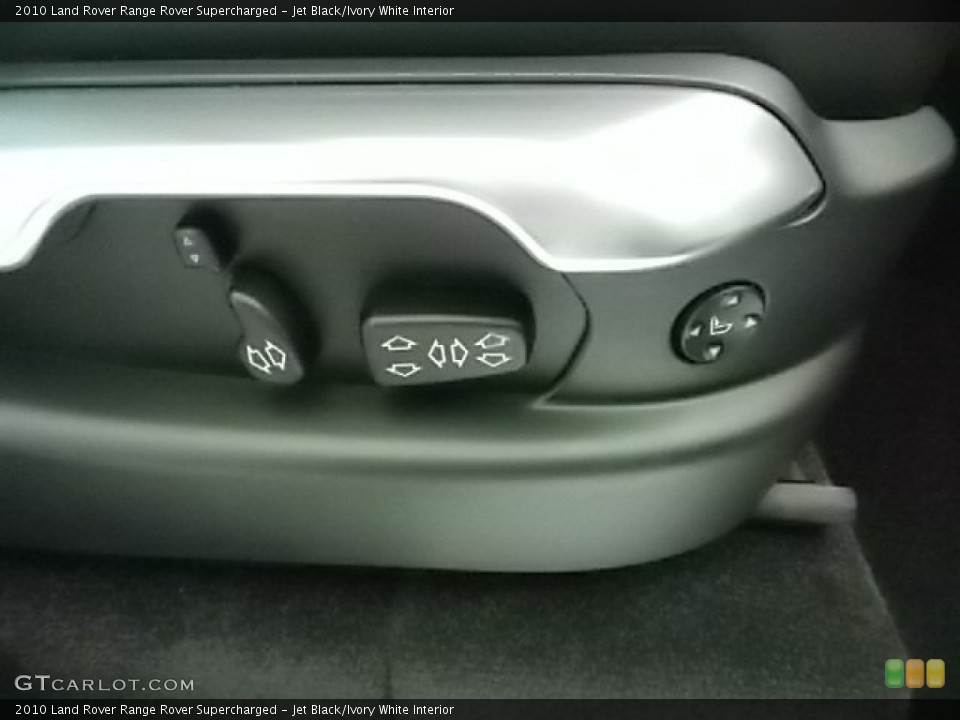 Jet Black/Ivory White Interior Controls for the 2010 Land Rover Range Rover Supercharged #85348742