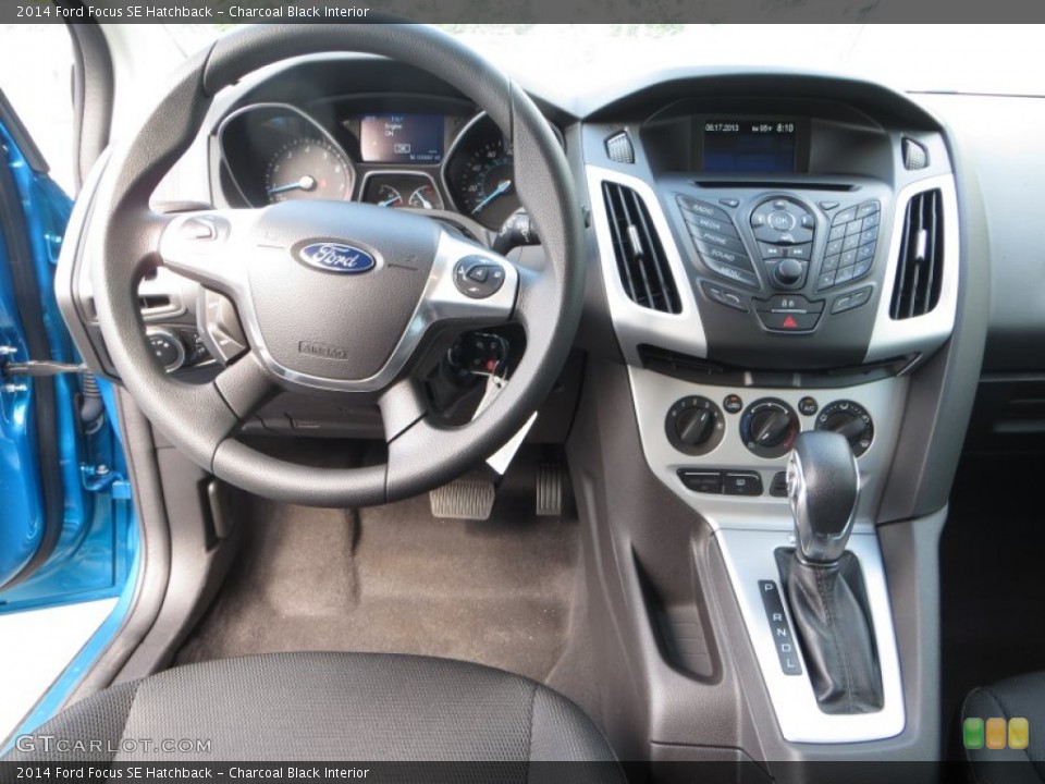 Charcoal Black Interior Dashboard for the 2014 Ford Focus SE Hatchback #85348850
