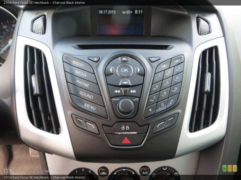 Charcoal Black Interior Controls for the 2014 Ford Focus SE Hatchback #85348874