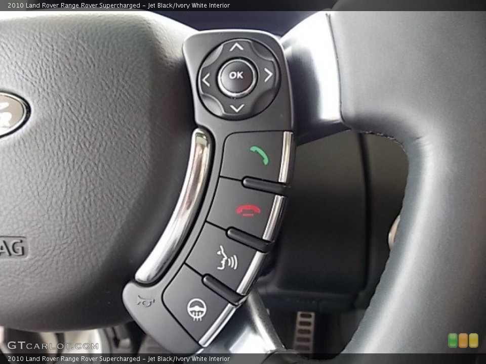 Jet Black/Ivory White Interior Controls for the 2010 Land Rover Range Rover Supercharged #85348949