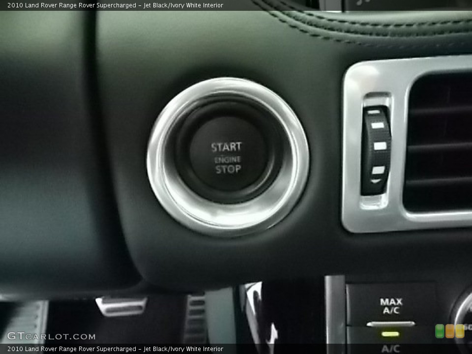 Jet Black/Ivory White Interior Controls for the 2010 Land Rover Range Rover Supercharged #85349000