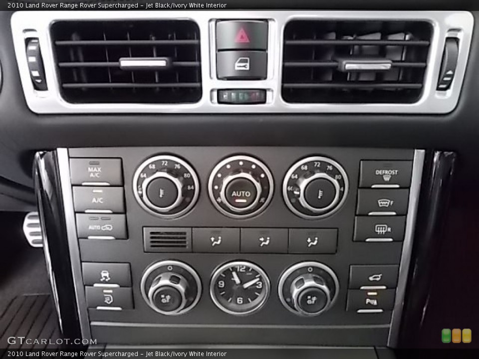 Jet Black/Ivory White Interior Controls for the 2010 Land Rover Range Rover Supercharged #85349009