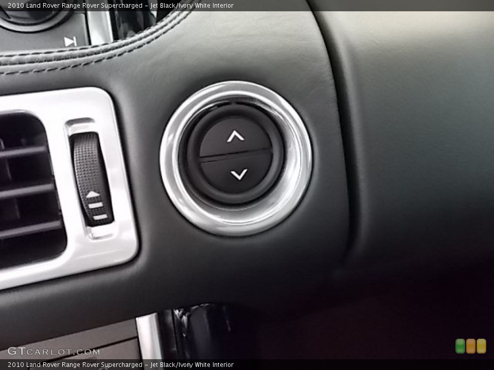 Jet Black/Ivory White Interior Controls for the 2010 Land Rover Range Rover Supercharged #85349024