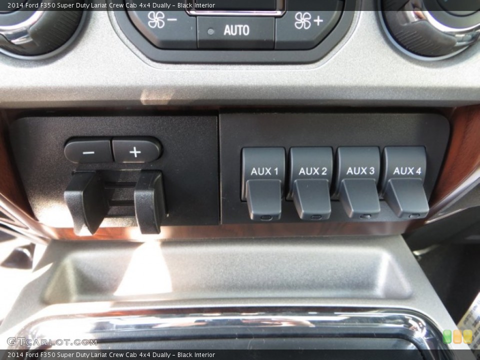 Black Interior Controls for the 2014 Ford F350 Super Duty Lariat Crew Cab 4x4 Dually #85350875