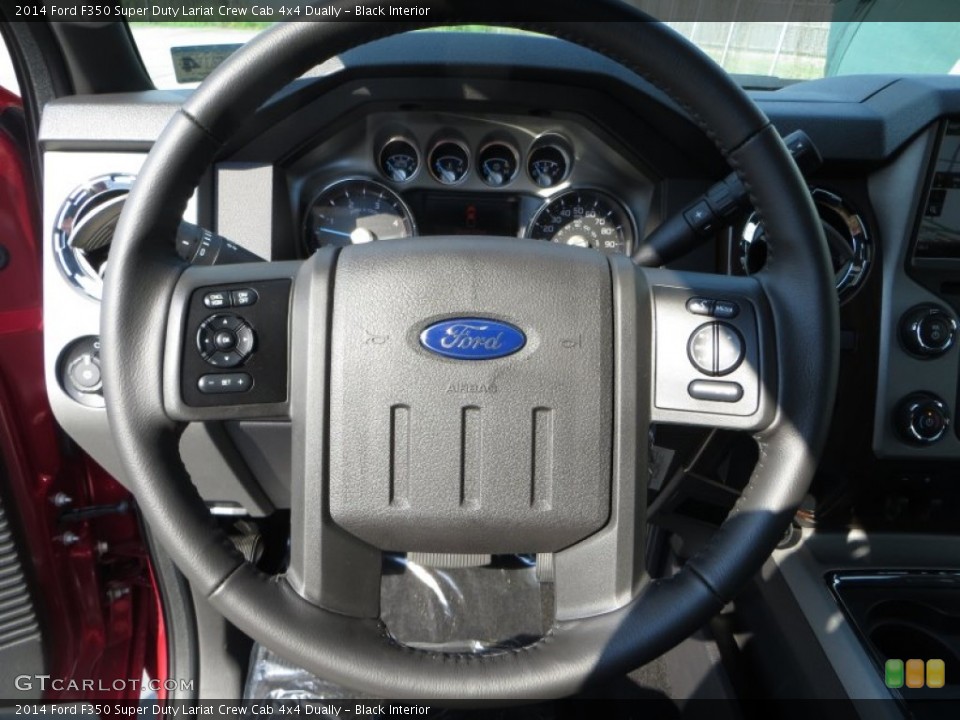 Black Interior Steering Wheel for the 2014 Ford F350 Super Duty Lariat Crew Cab 4x4 Dually #85350905