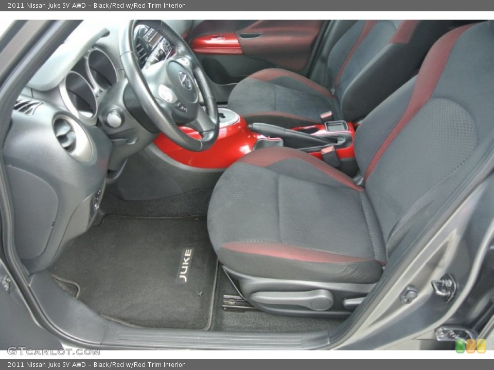 Black/Red w/Red Trim 2011 Nissan Juke Interiors