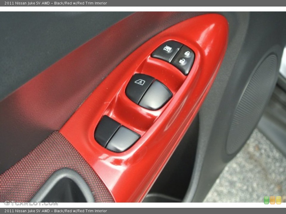 Black/Red w/Red Trim Interior Controls for the 2011 Nissan Juke SV AWD #85352273