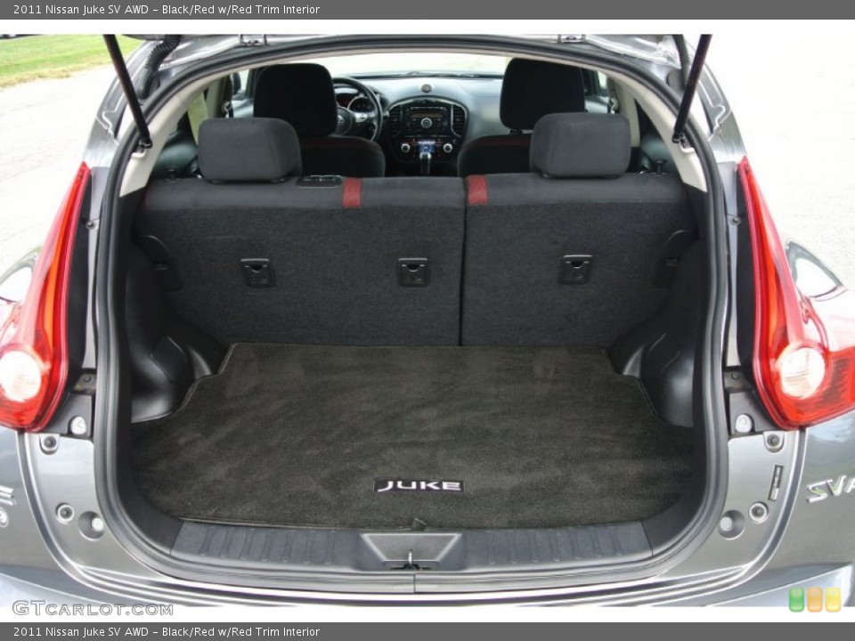 Black/Red w/Red Trim Interior Trunk for the 2011 Nissan Juke SV AWD #85352362