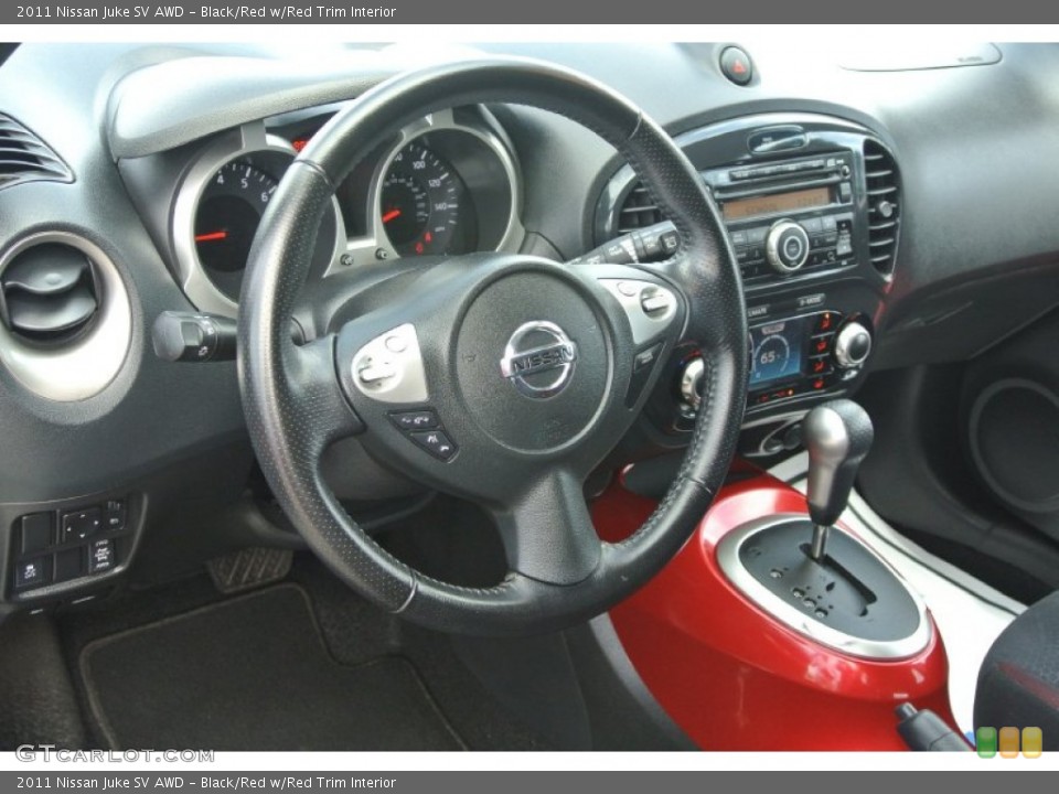 Black/Red w/Red Trim Interior Dashboard for the 2011 Nissan Juke SV AWD #85352405