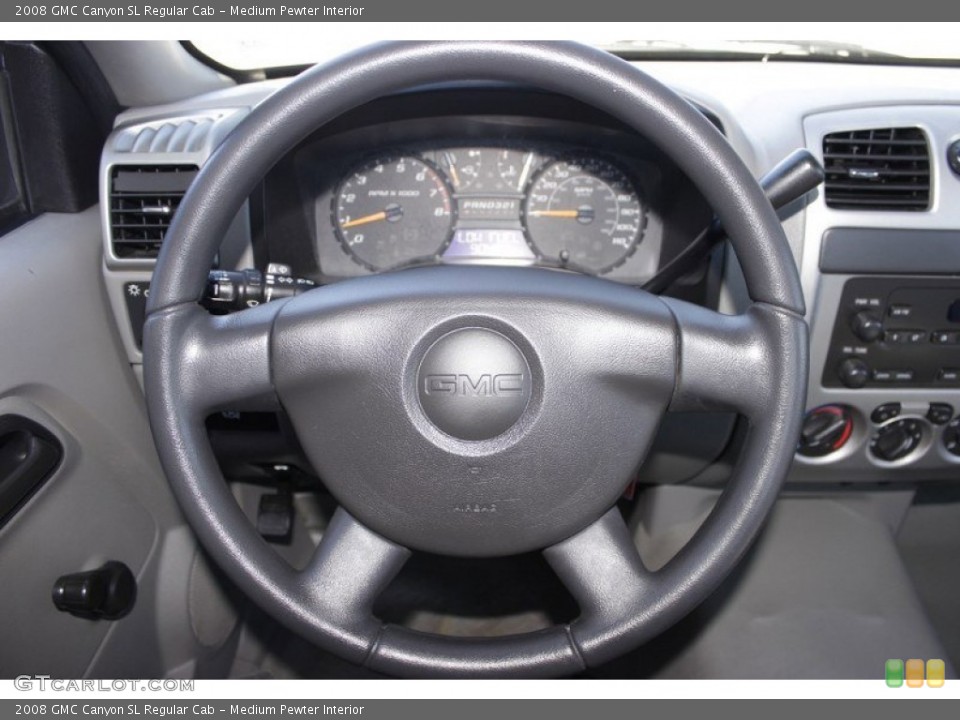 Medium Pewter Interior Steering Wheel for the 2008 GMC Canyon SL Regular Cab #85355222