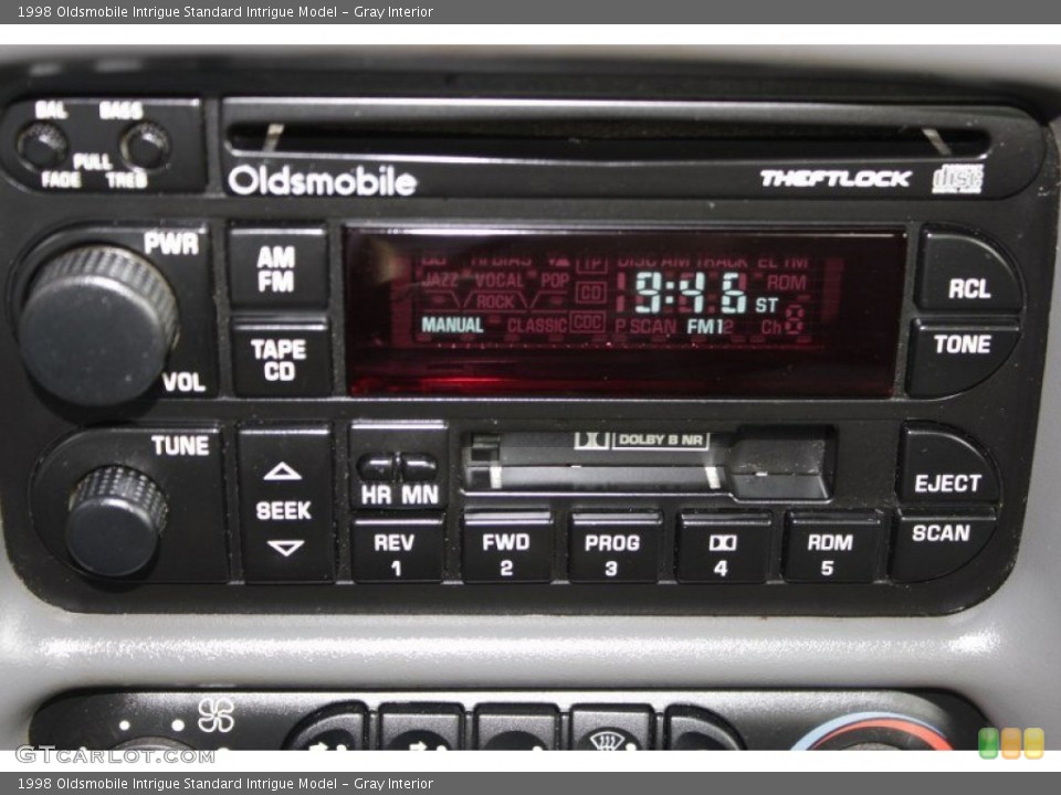 Gray Interior Audio System for the 1998 Oldsmobile Intrigue  #85355561