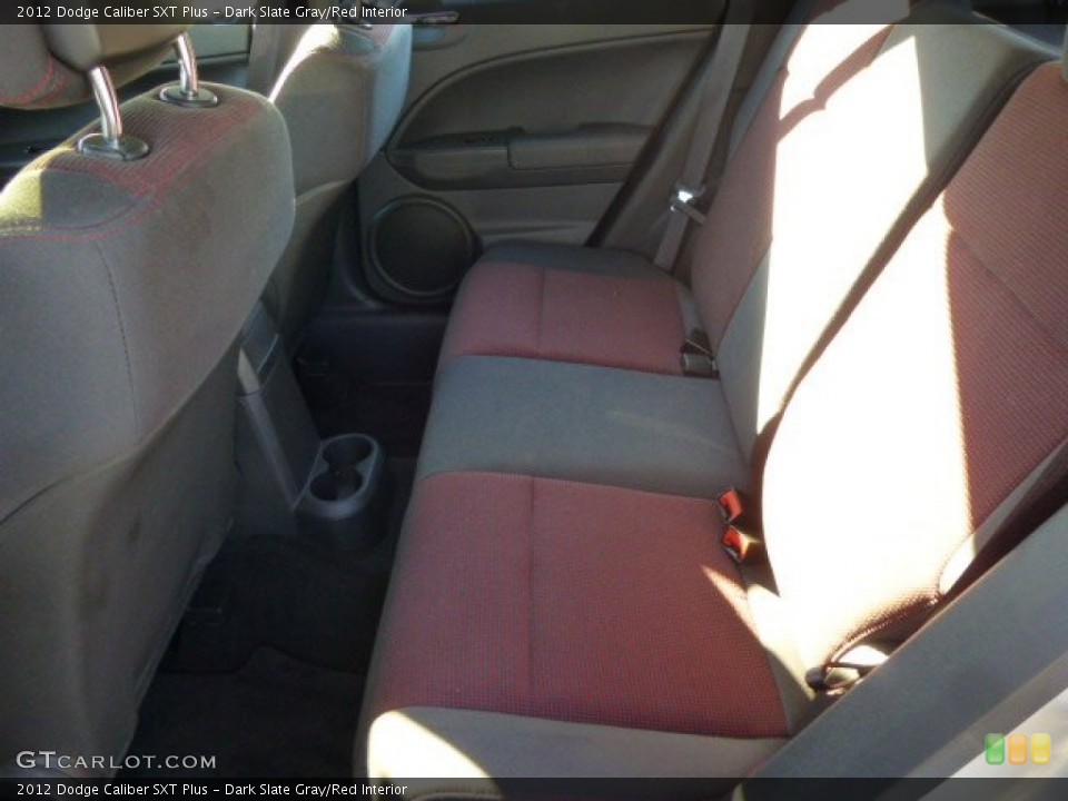Dark Slate Gray/Red Interior Rear Seat for the 2012 Dodge Caliber SXT Plus #85359394