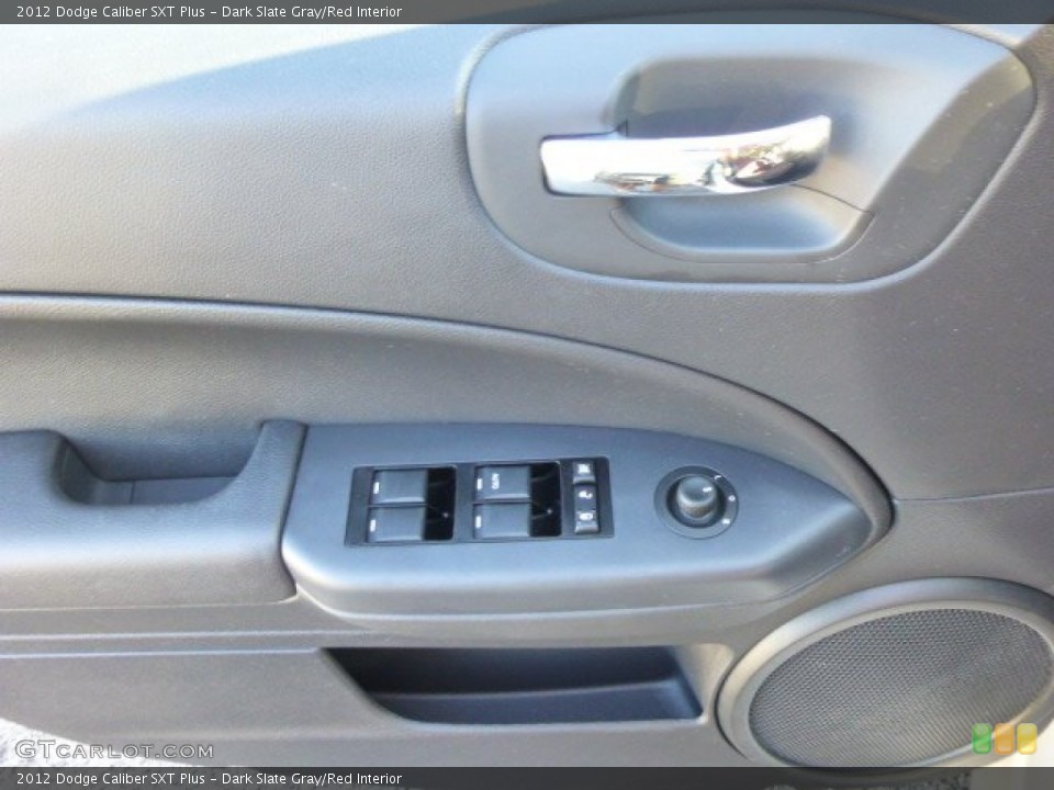 Dark Slate Gray/Red Interior Door Panel for the 2012 Dodge Caliber SXT Plus #85359483