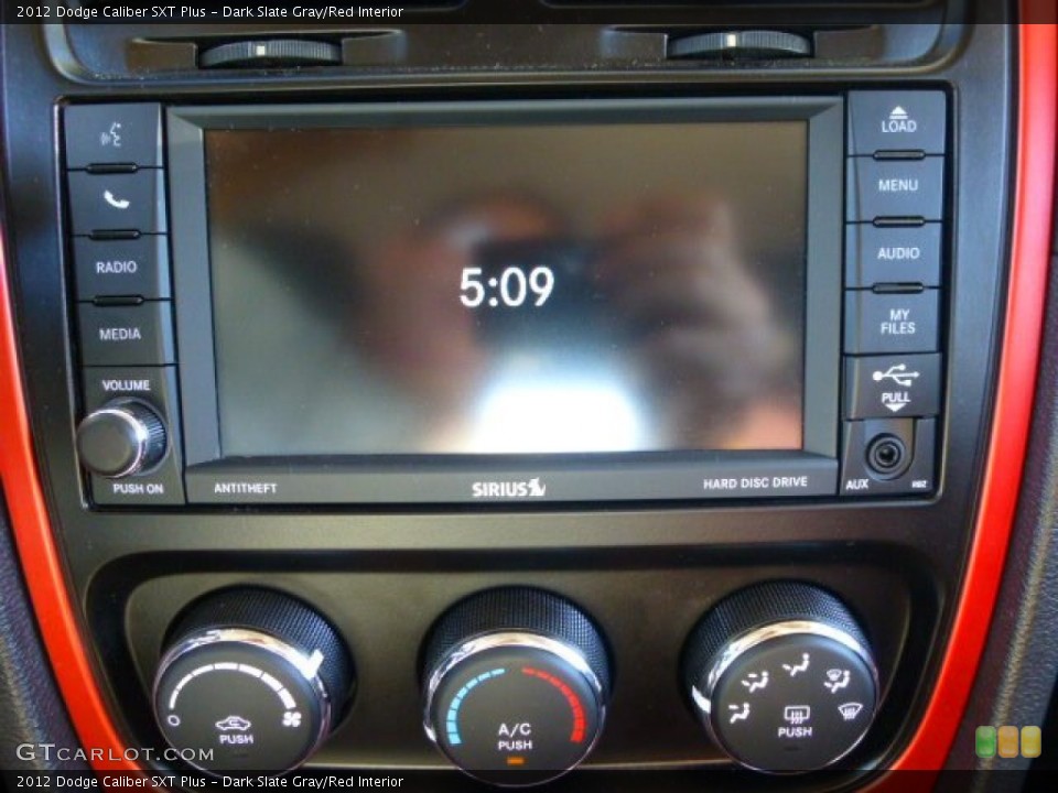 Dark Slate Gray/Red Interior Controls for the 2012 Dodge Caliber SXT Plus #85359529