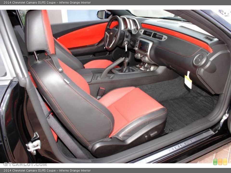 Inferno Orange Interior Photo for the 2014 Chevrolet Camaro SS/RS Coupe #85362025