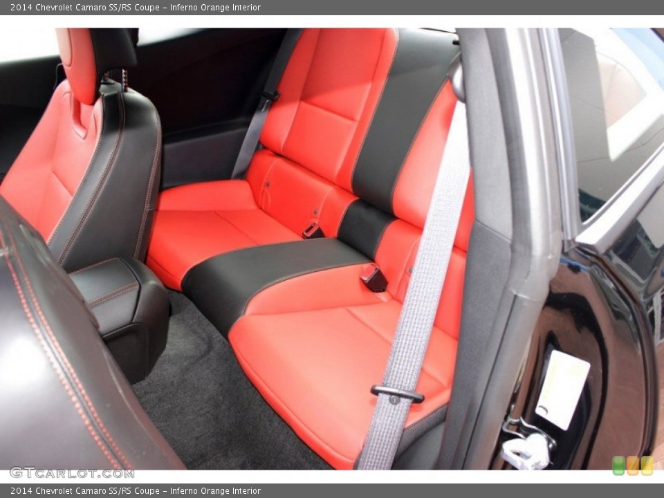 Inferno Orange Interior Rear Seat for the 2014 Chevrolet Camaro SS/RS Coupe #85362310