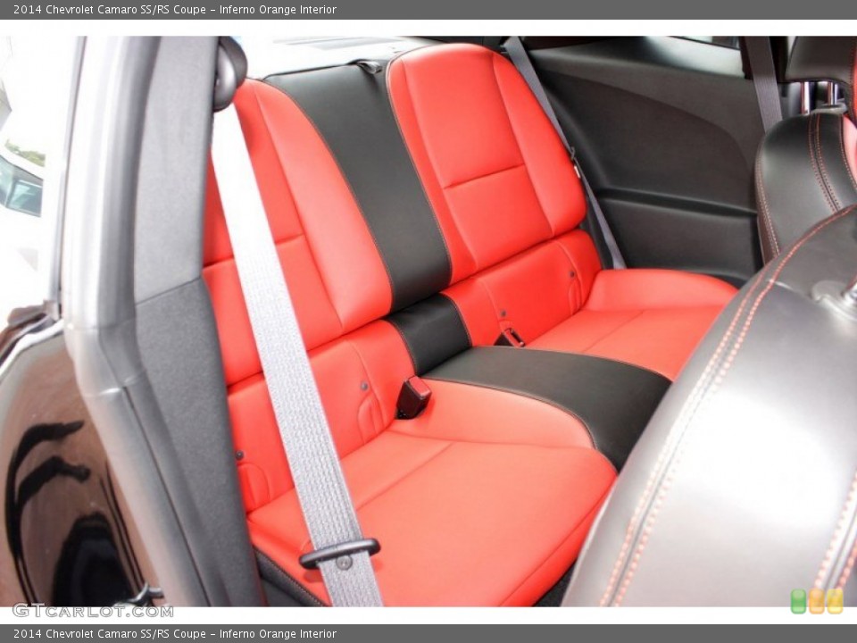 Inferno Orange Interior Rear Seat for the 2014 Chevrolet Camaro SS/RS Coupe #85362358