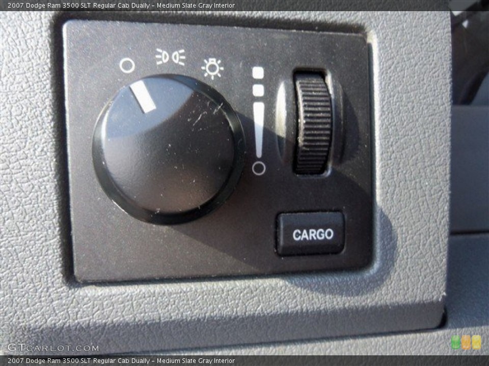 Medium Slate Gray Interior Controls for the 2007 Dodge Ram 3500 SLT Regular Cab Dually #85366834