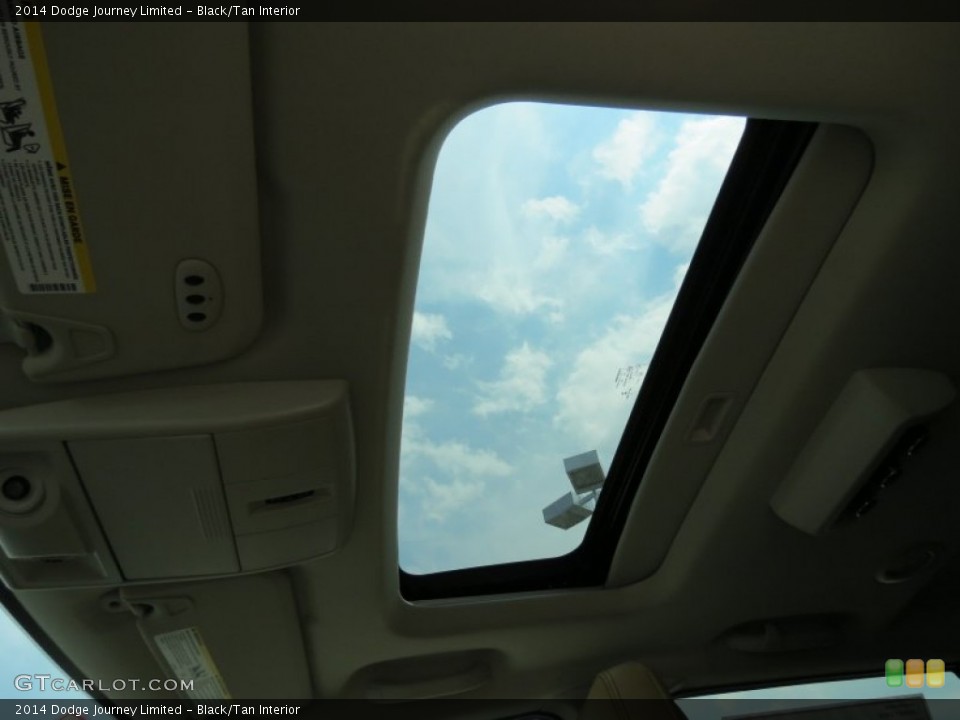 Black/Tan Interior Sunroof for the 2014 Dodge Journey Limited #85368820