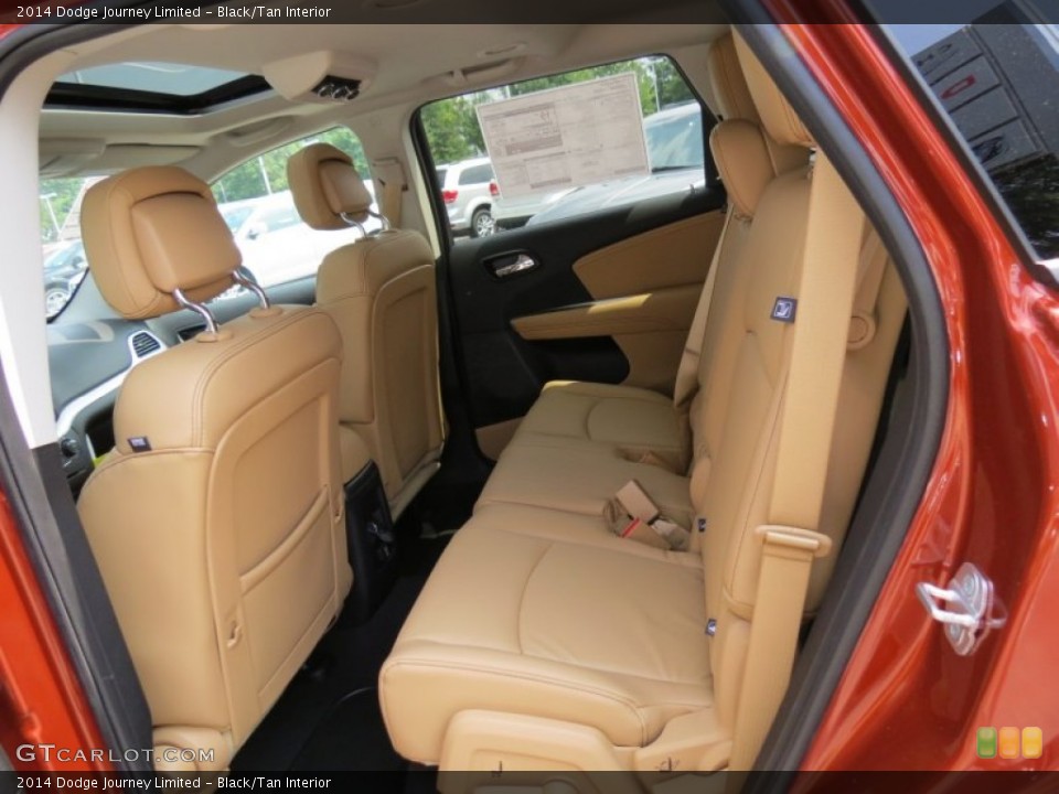 Black/Tan 2014 Dodge Journey Interiors