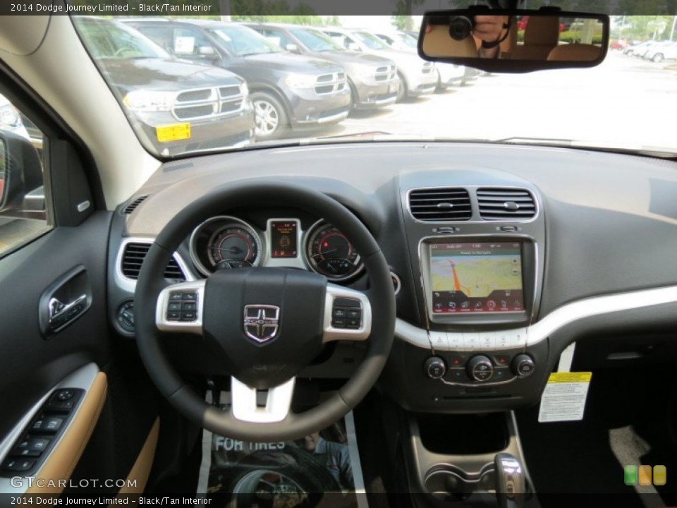 Black/Tan Interior Dashboard for the 2014 Dodge Journey Limited #85368861