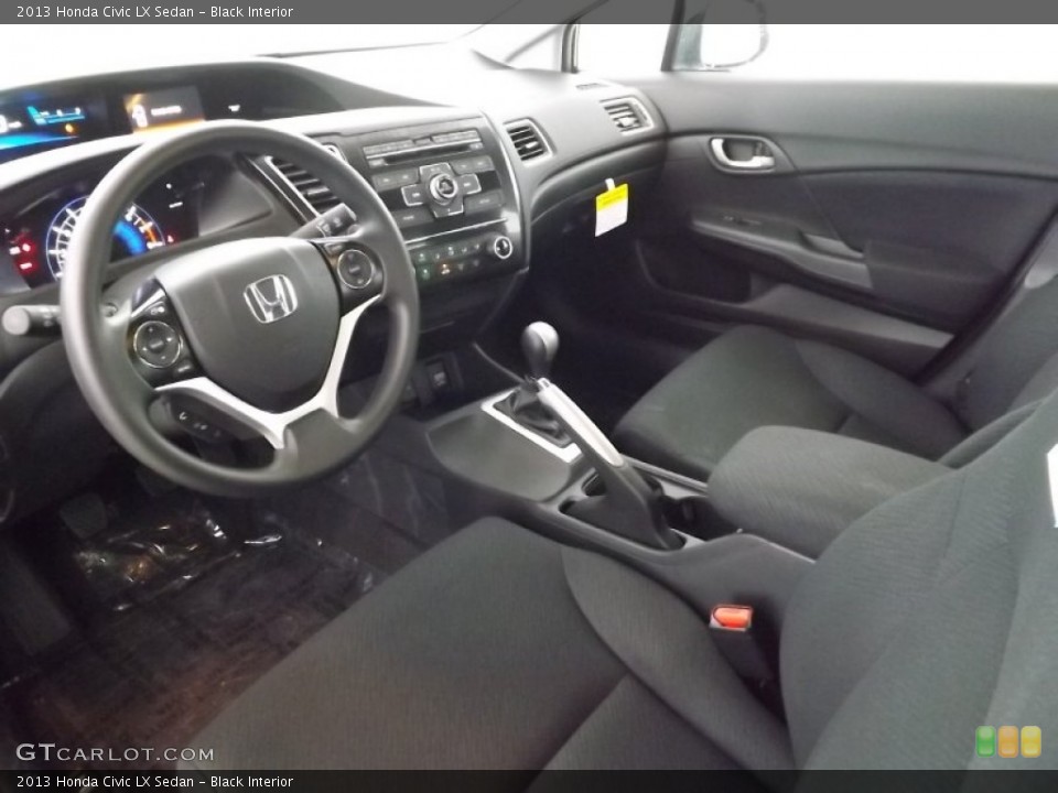 Black Interior Prime Interior for the 2013 Honda Civic LX Sedan #85369618