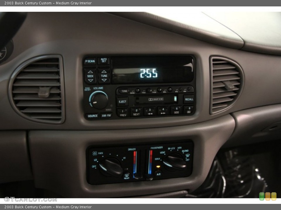 Medium Gray Interior Controls for the 2003 Buick Century Custom #85374352