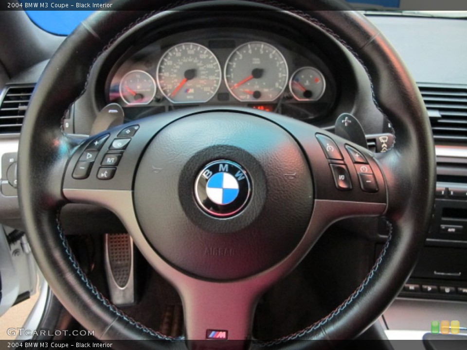 Black Interior Steering Wheel for the 2004 BMW M3 Coupe #85374715