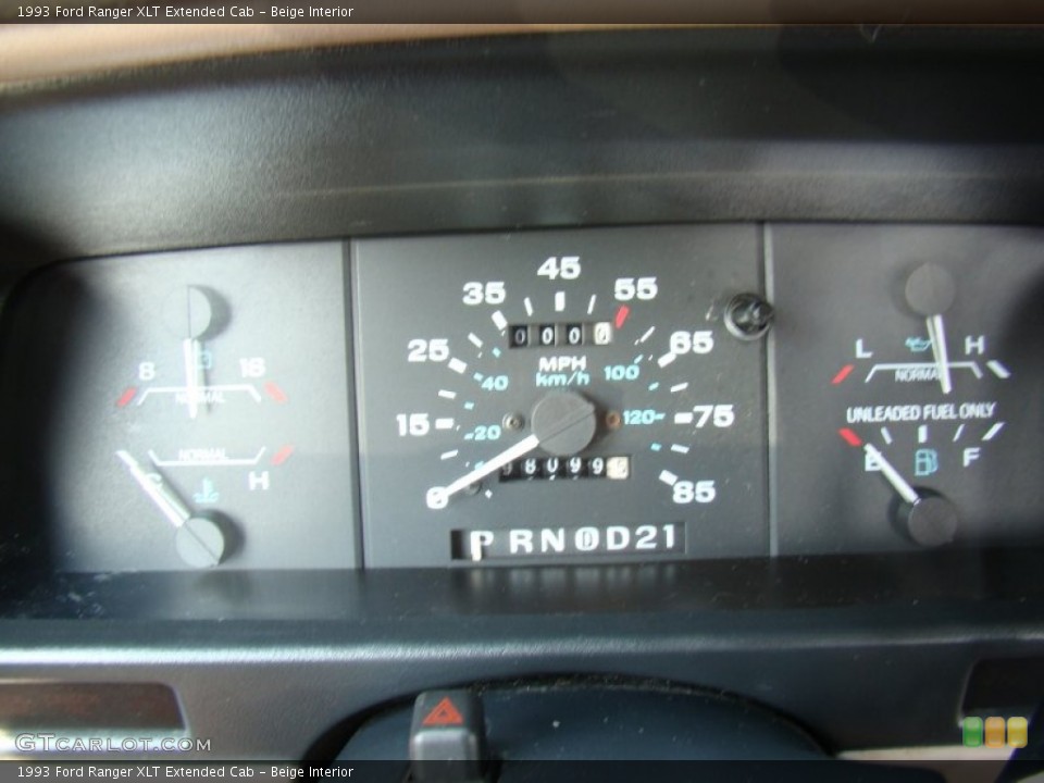 Beige Interior Gauges for the 1993 Ford Ranger XLT Extended Cab #85378660