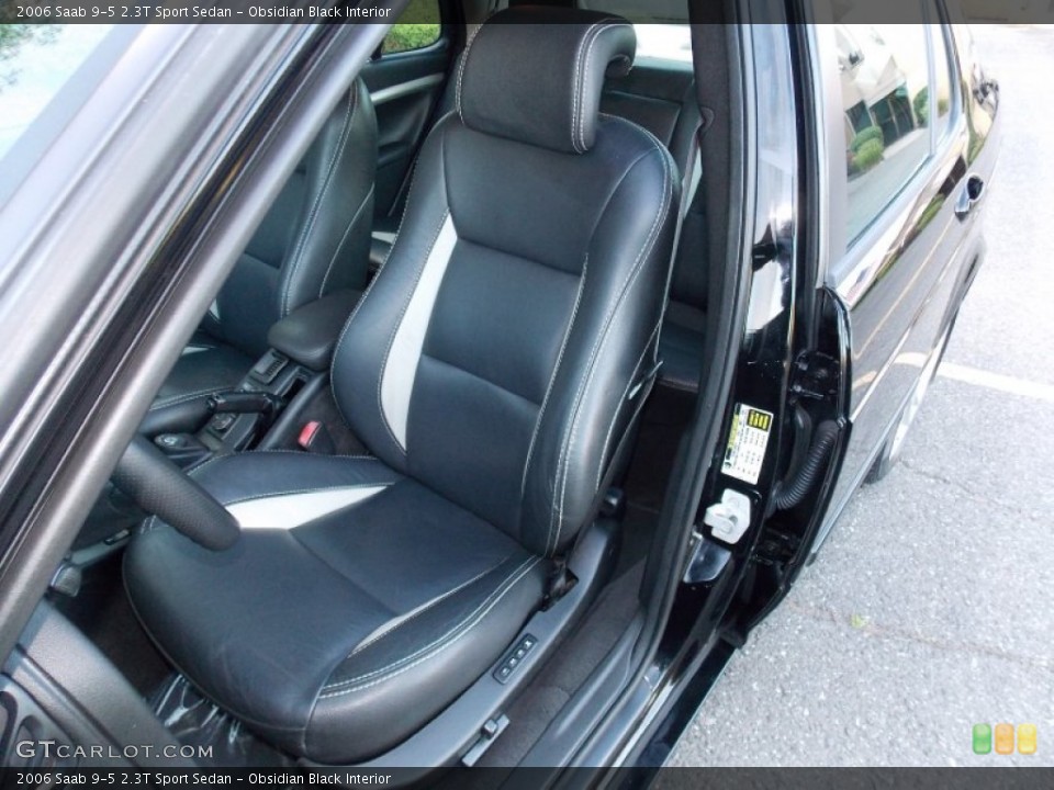 Obsidian Black Interior Front Seat for the 2006 Saab 9-5 2.3T Sport Sedan #85379869