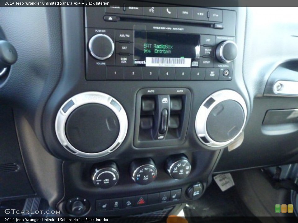 Black Interior Controls for the 2014 Jeep Wrangler Unlimited Sahara 4x4 #85379896