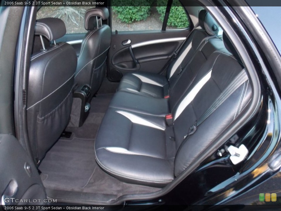 Obsidian Black Interior Rear Seat for the 2006 Saab 9-5 2.3T Sport Sedan #85380004