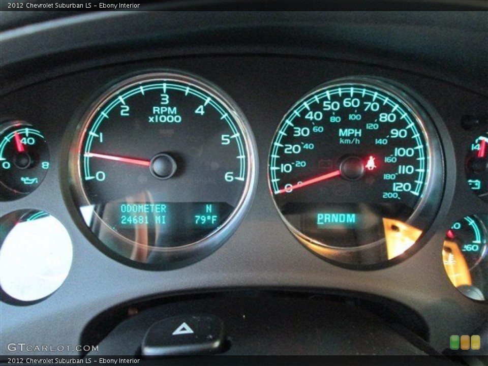 Ebony Interior Gauges for the 2012 Chevrolet Suburban LS #85383484