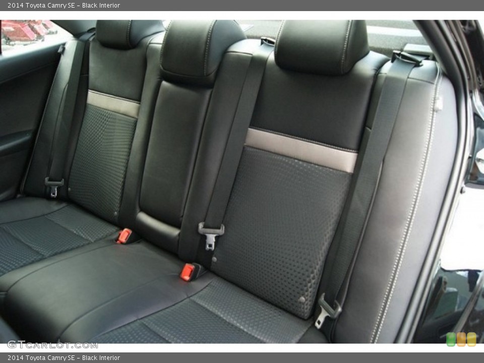 Black Interior Rear Seat for the 2014 Toyota Camry SE #85386559