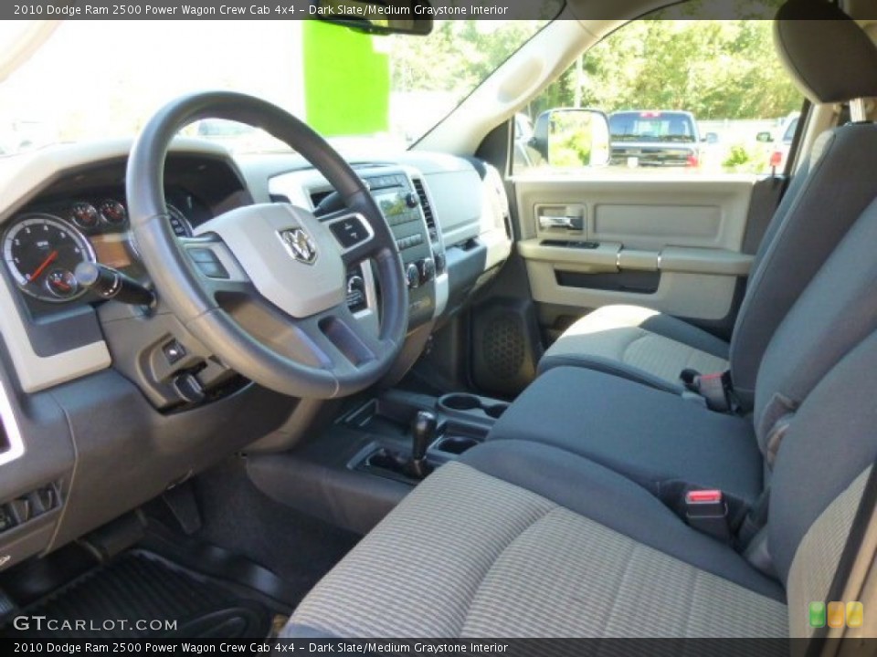 Dark Slate/Medium Graystone Interior Front Seat for the 2010 Dodge Ram 2500 Power Wagon Crew Cab 4x4 #85388053