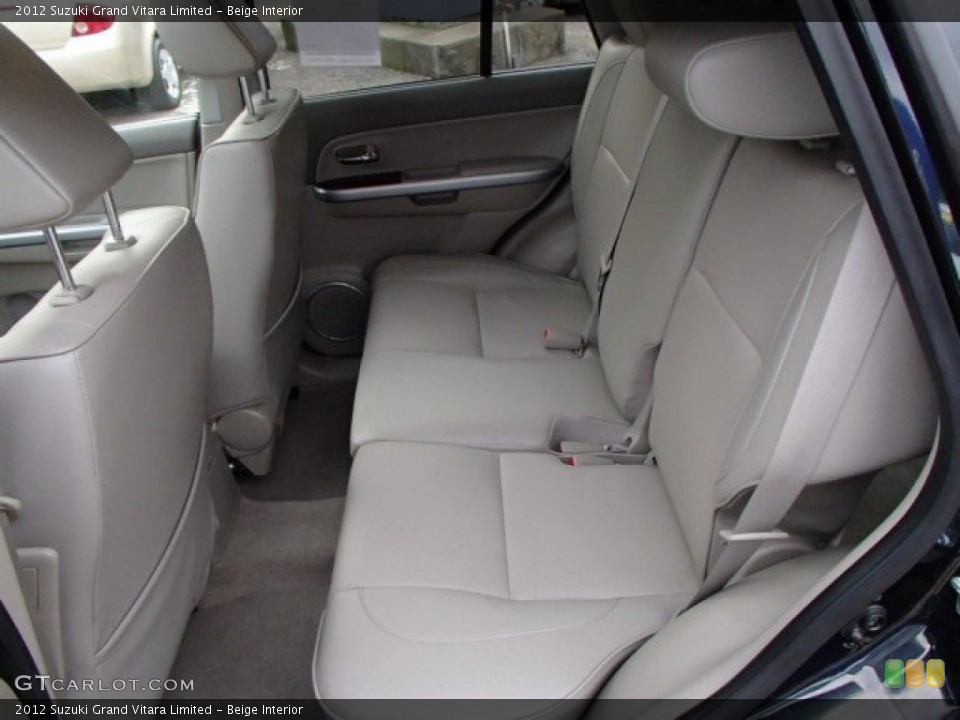 Beige Interior Rear Seat for the 2012 Suzuki Grand Vitara Limited #85388836