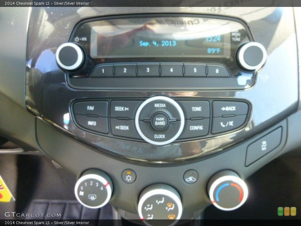 Silver/Silver Interior Controls for the 2014 Chevrolet Spark LS #85389742