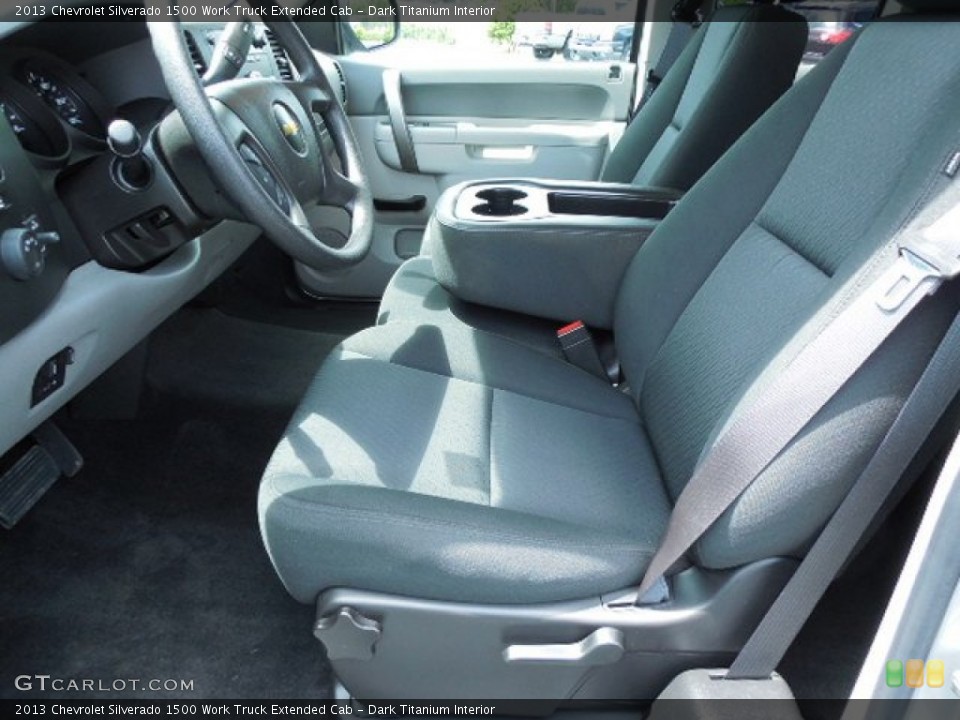 Dark Titanium Interior Front Seat for the 2013 Chevrolet Silverado 1500 Work Truck Extended Cab #85391282
