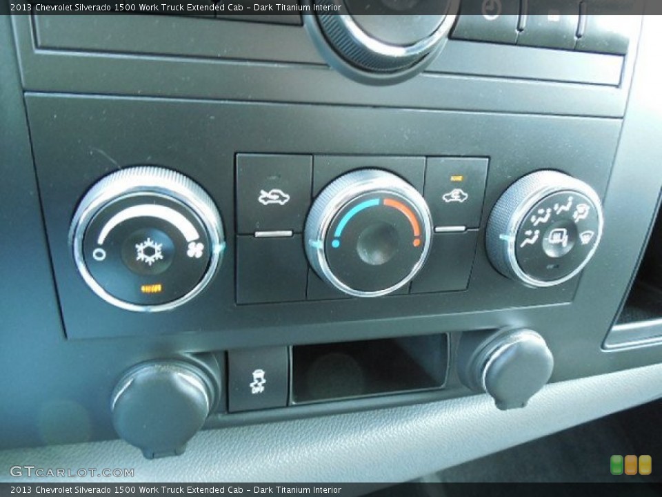 Dark Titanium Interior Controls for the 2013 Chevrolet Silverado 1500 Work Truck Extended Cab #85391650