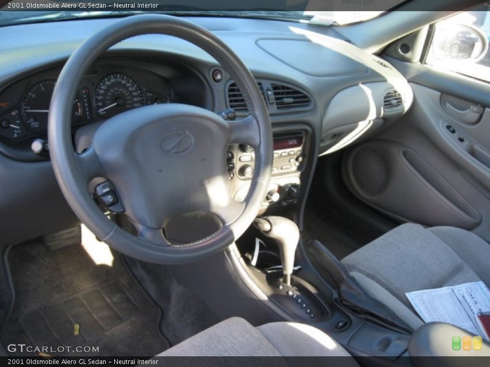 Neutral Interior Prime Interior for the 2001 Oldsmobile Alero GL Sedan #85391701